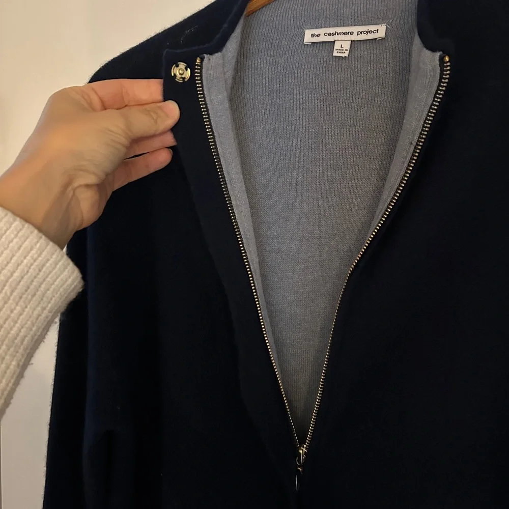 The Cashmere Project Navy Sweater / duster - Picture 4 of 8